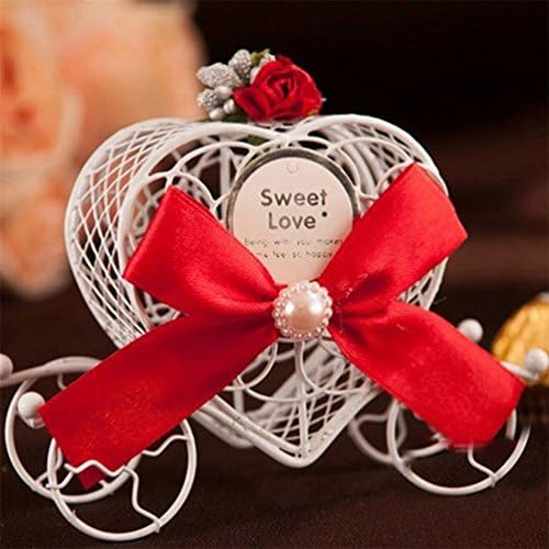 bismarckbeer Carriage Chocolate Candy Gift Box Wedding Party Favors with Bowknot Ribbon