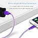 Micro USB Cable 6ft, 3-Pack Boxeroo Premium Nylon Braided USB Sync and Charge Cord Compatible for Samsung Galaxy, Edge, Note, HTC, LG, Android Phones and More(Blue, Rose, Purple)