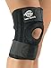 Knee Brace Support Sleeve(Black) by NG Sports,Adjustable Strap Fits all SM-XXXL, Arthritis, ACL, MCL Strain, Meniscus, Tendonitis, Side Stabilizer, Open Patella Protector Wrap, Basketball, Volleyball