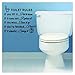EJFOIEJ Toilet Rules Bathroom Removable Wall Sticker Vinyl Art Decals DIY Home Decor
