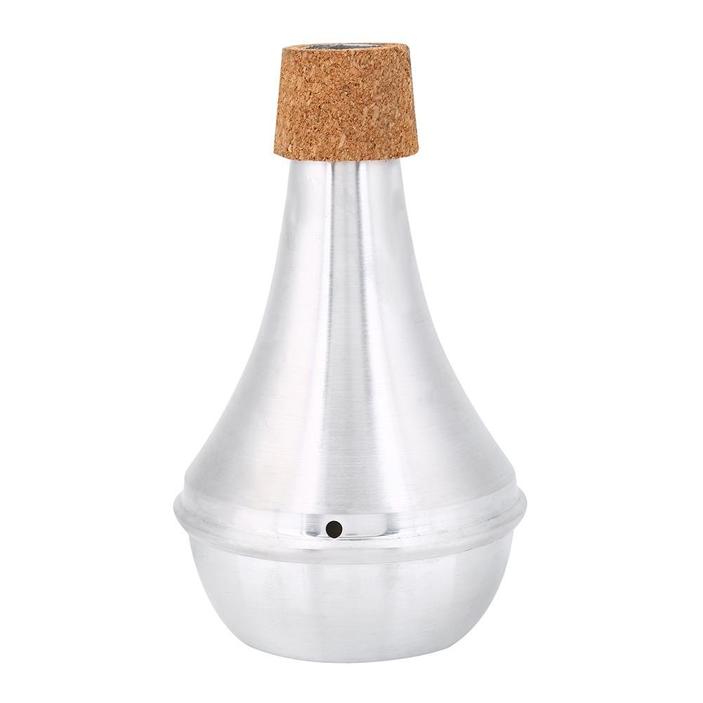Trumpet Mute, Lightweight Trumpet Mute Practice Aluminum Alloy & Cork Brasses Musical Instrument Lightweight Parts