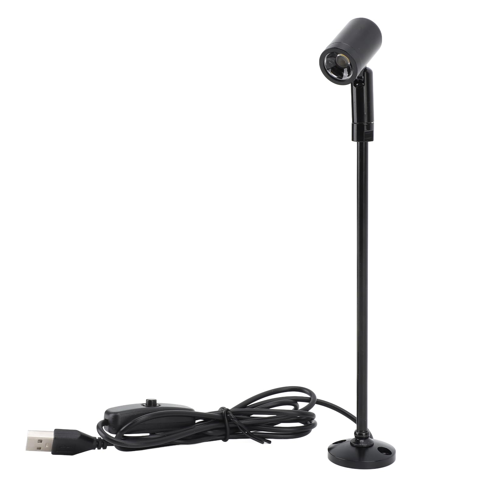 Topiky LED Spot Lights, Indoor Cabinet Standing Lights, LED Spotlight Jewelry Display Spotlight Standing USB Powered Aluminium Spotlight Lamp for Arts Painting (White Lighting)