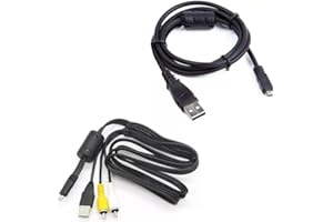 Marg USB Data SYNC+A/V TV Video Cable Cord for Fujifilm Finepix Camera S5700 S1000 fd