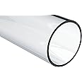 Polycarbonate Rigid Round Tube, Clear, 1" ID x 1-1/8" OD x 12" L (Pack of 4)