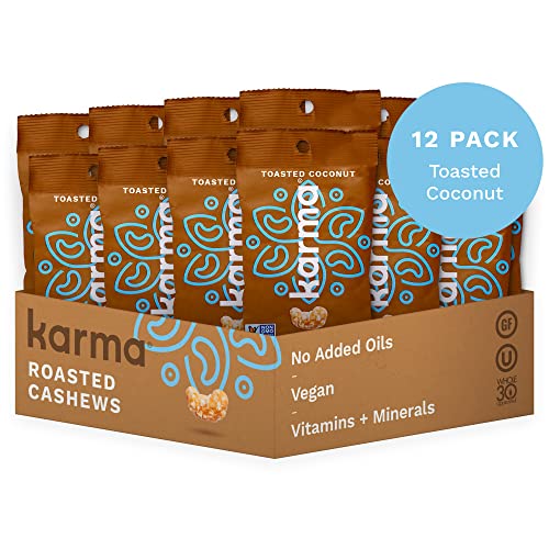 Toasted Coconut Cashews by Karma Nuts, Whole, Sweet, Roasted, Vegan