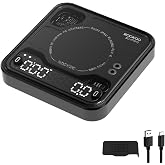 BOOKOO Coffee Scale Espresso Scale with Timer Mini Digtial Coffee Scale Rechargeable with Auto Mode Flow Rate Mode for Coffee Extraction Scale for Coffee APP Bluetooth Connection Coffee Bean Scale
