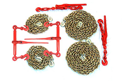 UPC 748077976513, 3/8&quot; Transport Package - (2) Lever &amp; Ratchet Binders - (2) 10&#39; &amp; 20&#39; Foot Chains