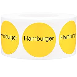 Yellow with Black Hamburger Circle Dot Adhesive