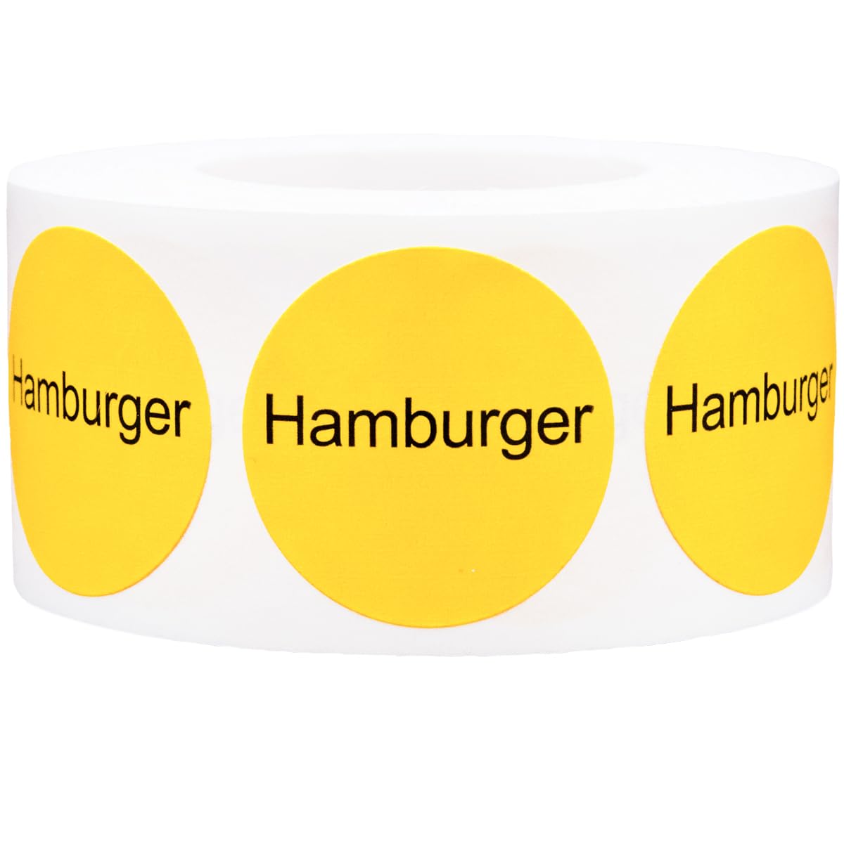 Yellow with Black Hamburger Circle Dot Adhesive