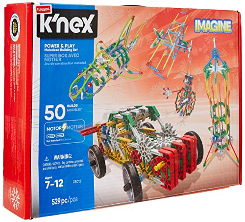 Kâ€™NEX Imagine â€“ Power and Play Motorized Building Set â€“ 529 Pieces â€“ Ages 7 and Up â€“ Construction Educational Toy