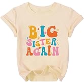 Promoted to Big Sister Shirts for Girls in My Big Sister Era Graphic T-Shirt Toddler Baby Girls Announcement for Girls