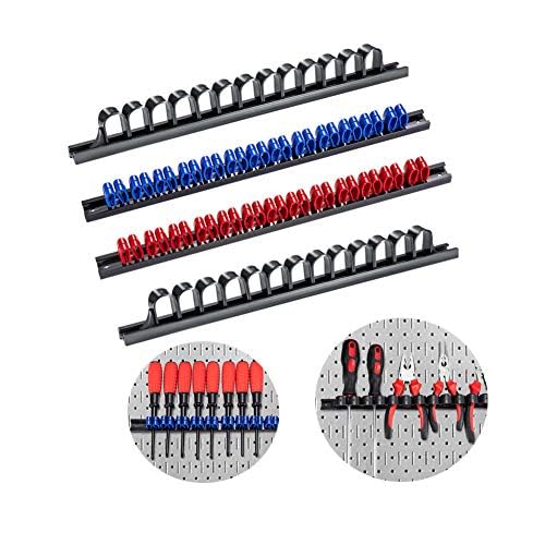 3-H Screwdriver Organizer 4 pcs,Screwdriver Holder New Mold Made, Tool wall Organiser & Holder for small hand tools