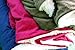 Tache Solid Dark Navy Blue Warm Winter Night Sherpa Throw Blanket Twin Size - 63 x 87