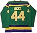 Kooy Fulton Reed #44 Mighty Ducks Movie Hockey Green Jersey