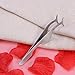 False Eyelashes Extension Applicator Remover Clip Tweezers Nipper (Silver)