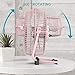 OPOLAR 9 Inch USB Desk Fan, USB Powered ONLY, Enhanced Airflow, Lower Noise, Two Speeds, Perfect Personal Cooling Fan for Home Office Desk-Pink