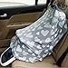 Nursing Cover - Breastfeeding Cover Carseat Canopy for Baby Infant, Car Seat Covers for Babies by YOOFOSS (Grey)