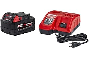 Milwaukee 48-59-1850 M18 18-Volt Lithium-Ion XC Starter Kit with (1) 5.0Ah Battery and Charger