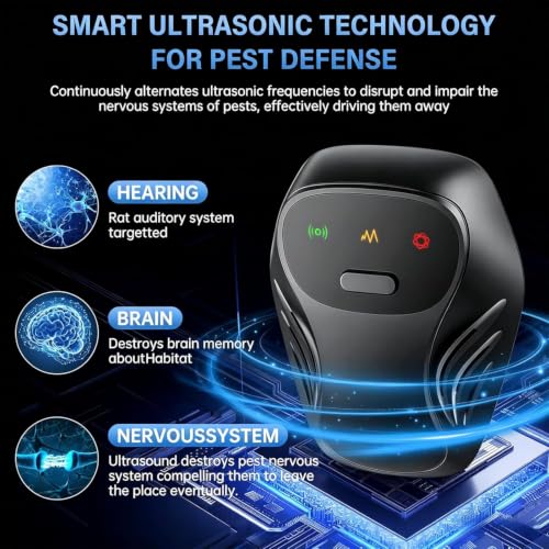 RUTIDA Ultrasonic Pest Repeller, 4 Pack Electronic Mosquito Repellent Pest Control, Ultrasonic Mosquito Repeller for Indoors, Flies, Mice, Cockroaches, Spiders, Rodents