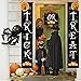 JOZON 3 Pieces Halloween Outdoor Decoration Trick or Treat Banner for Front Door Halloween Porch Sign Hanging Sign for Home Porch Halloween Decorations