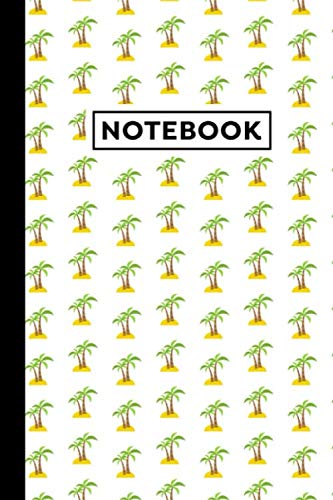 Notebook: Palm Trees Journal - Palm Trees Themed Gift For Palm Tree Lovers - Palm Trees Notebook - 6" x 9" - 120 Lined Pages With Palm Trees Themed Borders