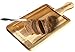Acacia Wood Paddle Serving Board HAPPY EVERYDAY Engraved, 15 x 7.1 In Small Kitchen Wooden Cutting Board With Handle, Slicing Board for Cooked Food, Bread Serving Board By HTB