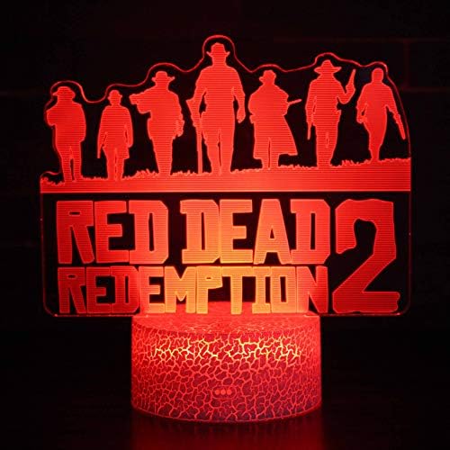 Night Light Baby 3D Mood Lamp RGB Changeable Lighting Base Acrylic Crafts for Birthday Holiday Christmas Party Decoration (Game Token)