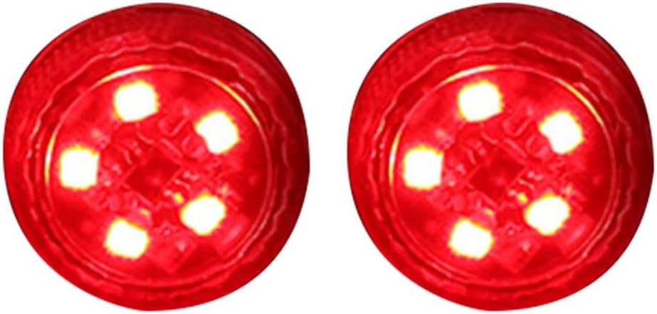 Starnearby 2pcs Car Door Opening Warning Light, Magnetic Wireless LED Decorative Light Waterproof Strobe Automatic Warn Lamp Universal for Anti Rear-end Collision