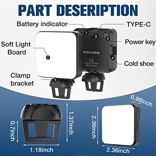 FDKOBE Video Conference Lighting Kit, cam Lighting with Clip for