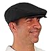 Flat Newsboy Traditional Golf Cap: 'Par 3' - Solid - Microfiber