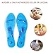 Mespirit MindInSole for Feet Acupressure Magnetic Inserts for Men and Women Massage Foot Therapy Reflexology Pain Relief Helps Burn Fat Cutable Fits Washable(Blue）
