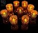 Votive Candle Holders - Flameless Tea Light Votive Wraps - 48 Silver Colored Laser Cut Decorative Wraps Flickering LED Battery Tealight Candles (not Included) - Frux Home and Yard