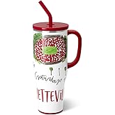 Swig Life 40oz Mega Mug, 40oz Tumbler with Handle and Straw, Extra Large Insulated Tumblers, Cup Holder Friendly Travel Mug (Saturdays In Fayetteville)