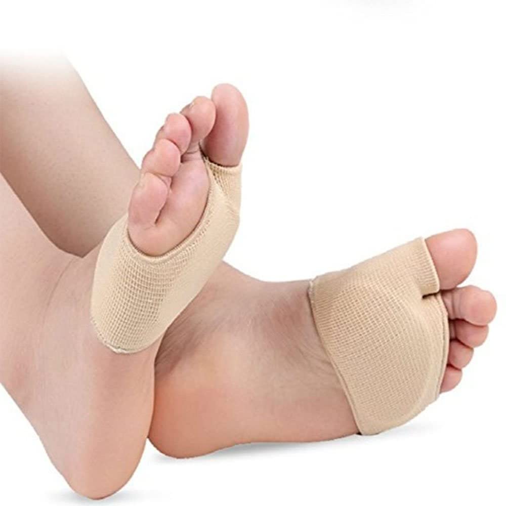 PEDIMEND Fabric Metatarsal Sleeve with Sole Cushion Gel Pads (1PAIR) - Morton's Neuroma Pad - Ball of Foot Cushion with Gel Pad - Provide Relief from Blisters/Calluses - Unisex - Foot Care