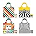 LOQI Pop Collection Pouch Reusable Bags, Multicolored, Set of 4