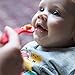 High-grade Silicone Baby Spoons 2pk, Gentle on gums. Designed with added texture to stimulate senses. red/blue