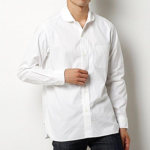 Amazon ビショップ メンズ Bshop Orcival オーシバル 長袖丸襟シャツ 002 Off 4 M シャツ 通販