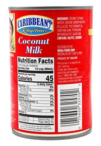 CARIBBEAN RHYTHMS COCONUT MILK, 13.5 FL OZ