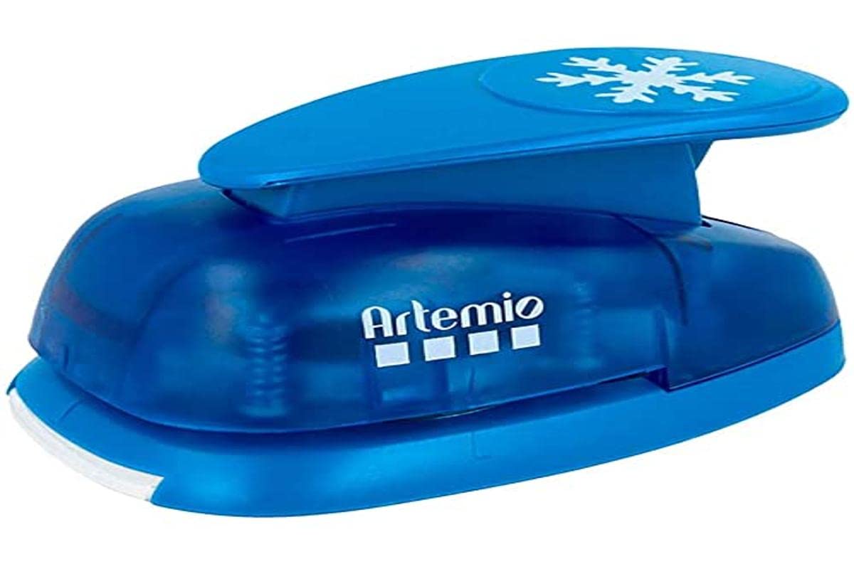 Artemio Giant Lever Punch 5 cm Snowflake, Blue