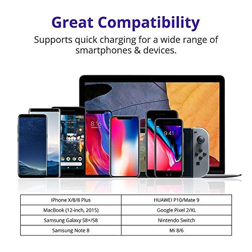 Powerbank 10000 mAh PD 3.0, Tronsmart Power Bank 10000mAh 18W Rapida Carica Batteria Esterna Portatile Cellulare 【Power Delivery 3.0】e QC 3.0 Dual USB Output iPhone XS / XS Max / XR / 8 / 8PLUS / x, Samsung S9/Note 8/S8, Google Pixel, ecc. 