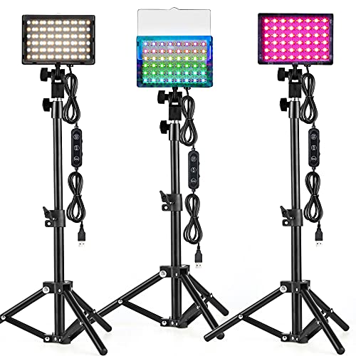 RGB Photography Lighting for Zoom Meetings, Tabletop Video Conference