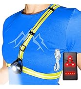 AVANTO PRO Chest Running Light for Runners and Joggers, Adjustable Beam and Reflector, All in one...