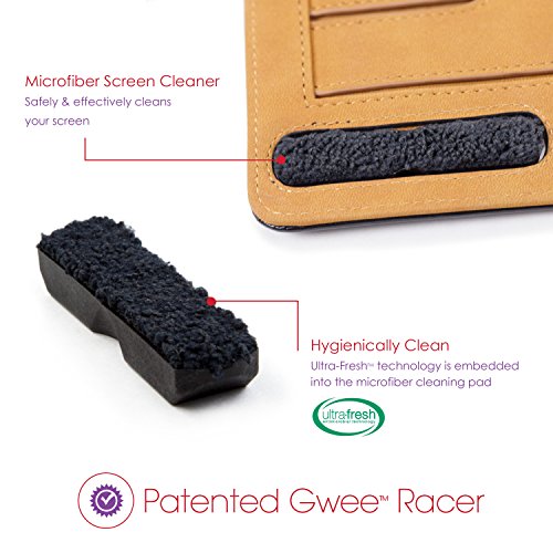 Gwee Best Apple iPad Mini Smart Case with Multiple Features and Screen Cleaner - Fits iPad Mini 1, 2, and 3 only - Protective iPad Cover, Multi-Angle iPad Stand, and Microfiber Screen Cleaner