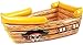 Kenley Inflatable Drinks Cooler - Floating Pirate Ship - Supplies & Decorations for Beach Pool Party, Summer Picnic, BBQ, Luau or Pirate Theme Kids Birthday - Ice Buffet Tray Drink Holder Serving Bar