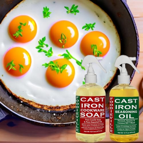 Cast Iron Oil Nonstick Conditioner for Seasoning Skillets,Griddles
