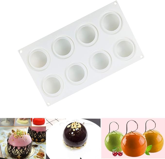 Jinghai Moule En Silicone En Forme De Spirale 6 Trous Moules A Mousse De Gateau 3d A La Peche Pour Glaces Au Chocolat Equipement De Cuisson De Patisserie Dessert Art Pan 15