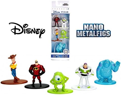 Disney Diecast Nano Metal Figues with Buzz &amp; Woody by Jada 1.5"