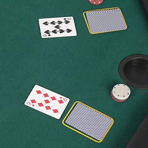 LUCKYERMORE-Poker-Table-8-Player-48-Octagon-Folding-Texas-Poker-Blackjack-Game-Table-with-Cup-Holder