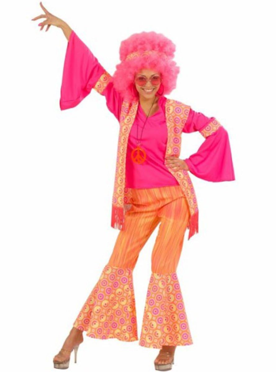 Widmann ? Adult Fancy Dress Costume Hippie Woman, Shirt, Vest, Pants and Headband