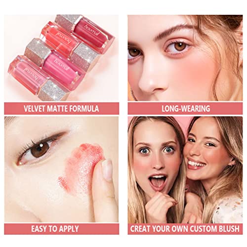 SOFT CREAM BLUSH STICK, LIQUID BLUSH MAKEUP FOR CHEEKS, MULTI SHEER BIG BRUSH LIQUID SKIN TINT STICK FOR EYES AND LIPS, LONG-WEARING, NATURAL-LOOKING,BLENDS PERFECTLY ONTO SKIN (MILK PINK)